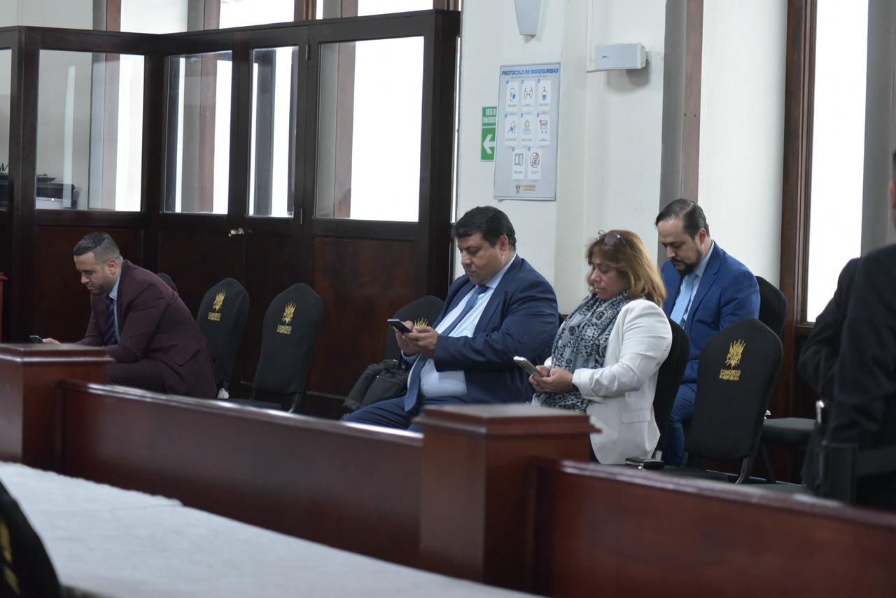 Manuel Benigno De León Gil, Wilber Estuardo Castellanos, Diana Ibeth Pérez y Lesther Castellanos. Foto La Hora: José Orozco