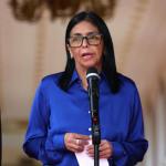 Foto de archivo de la presidenta encargada de Venezuela, Delcy Rodríguez. Foto: La Hora/ EFE/ Miguel Gutierrez