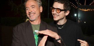 El ganador del Óscar Robert Downey Jr. y el actor galardonado con el Globo de Oro Timothée Chalamet aprovecharon la coincidencia de fechas para proponer el llamado “Dunsday”