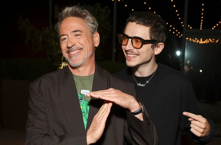 El ganador del Óscar Robert Downey Jr. y el actor galardonado con el Globo de Oro Timothée Chalamet aprovecharon la coincidencia de fechas para proponer el llamado “Dunsday”