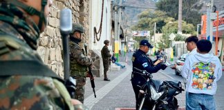 Ejército refuerza presencia en Amatitlán en el marco del Estado de Sitio. Foto La Hora: Mindef.