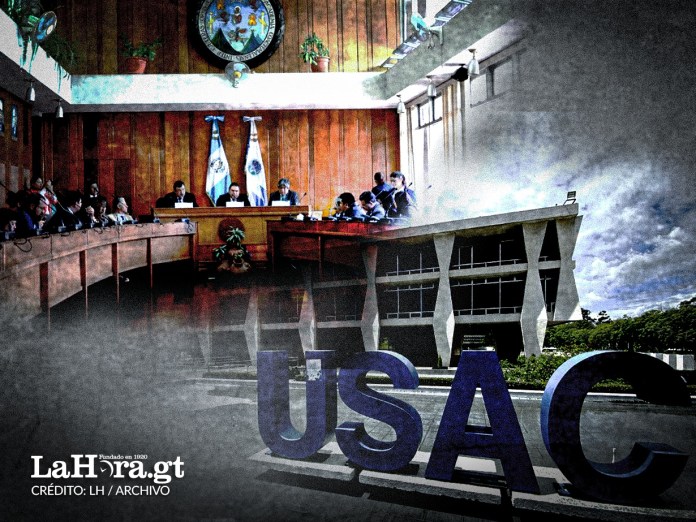 Elección del CANG para representante ante el CSU y vocal III de la Usac. Foto La Hora: Jesús Ríos