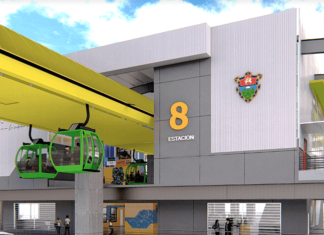 Este es el proceso de construcción del Aerómetro, primer transporte colectivo aéreo Guatemala-Mixco