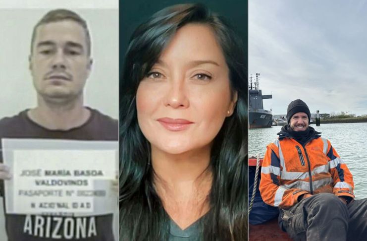 Españoles que fueron liberados tras ser presos políticos en Venezuela. Foto La Hora: EFE