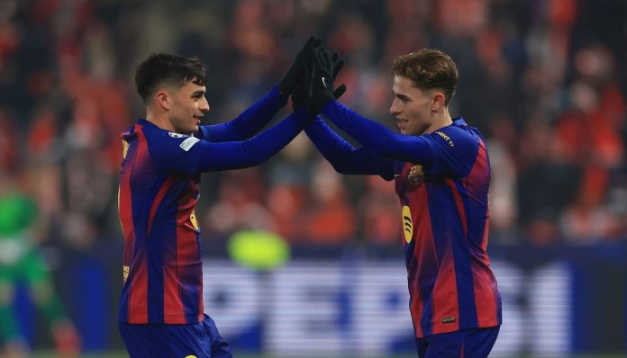 El FC Barcelona, con doblete de Fermín López, venció 4-2 al Slavia Praga en la séptima jornada de la UEFA Champions League.