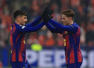 El FC Barcelona, con doblete de Fermín López, venció 4-2 al Slavia Praga en la séptima jornada de la UEFA Champions League.