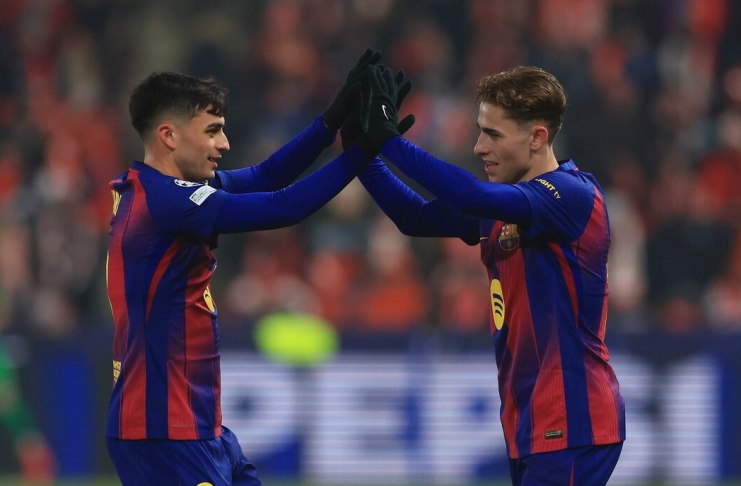 El FC Barcelona, con doblete de Fermín López, venció 4-2 al Slavia Praga en la séptima jornada de la UEFA Champions League.