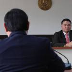 El juez Fredy Orellana fue recusado por el mandatario judicial del presidente Bernardo Arévalo por tener denuncias de este en su contra. Foto La Hora: Daniel Ramírez