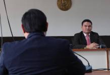 El juez Fredy Orellana fue recusado por el mandatario judicial del presidente Bernardo Arévalo por tener denuncias de este en su contra. Foto La Hora: Daniel Ramírez