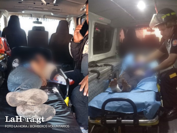 Niños resultan heridos a causa de fuegos artificiales. Foto La Hora: Bomberos Voluntarios