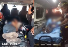 Niños con heridas por pirotecnia son atendidos por socorristas Niños resultan heridos a causa de fuegos artificiales. Foto La Hora: Bomberos Voluntarios