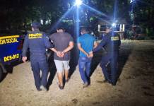 PNC detiene a tres personas por armas robadas y disparos al aire en dos departamentos Policía Nacional Civil