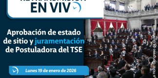 Hemiciclo Parlamentario para la Retransmisión del Congreso por estado de sitio y juramentación de Postuladora del TSE. Foto La Hora: Francisco Altán