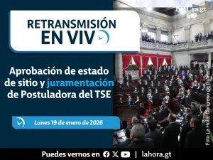 Retransmisión: Aprobación de estado de sitio y juramentación de Postuladora del TSE en el Congreso