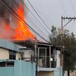 Incendio en calzada Aguilar Batres