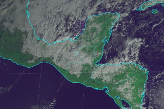 Mapa de la influencia del frente frío en el territorio nacional. Foto La Hora: Insivumeh