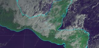 Mapa de la influencia del frente frío en el territorio nacional. Foto La Hora: Insivumeh