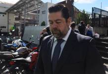 El exministro de comunicaciones, Javier Maldonado, se presentó a una audiencia de primera declaración donde se le señala de dos delitos. Foto La Hora: Daniel Ramírez