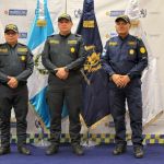 El ministro de Gobernación hizo el anuncio del nombramiento y seguidamente fueron juramentos por el director general adjunto de la PNC. Foto La Hora: PNC