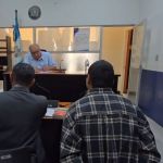 Primera audiencia en de Alias “Liro Rebelde” en donde declara que su profesión es ser "pandillero". Foto La Hora: Sergio Osegueda