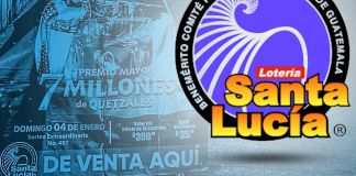 La Lotería Santa Lucía sorteó este domingo 4 de enero un premio mayor de Q7 millones.