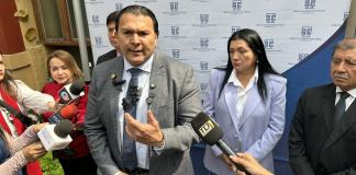 Magistrado Gabriel Aguilar, presidente saliente del Tribunal Supremo Electoral (TSE). Foto La Hora: José Orozco