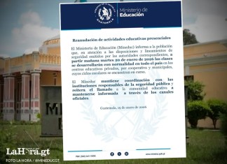 Mineduc confirmo la reanudación de clases presenciales de este martes 20 de enero de 2026. Foto: La Hora/ Mineduc