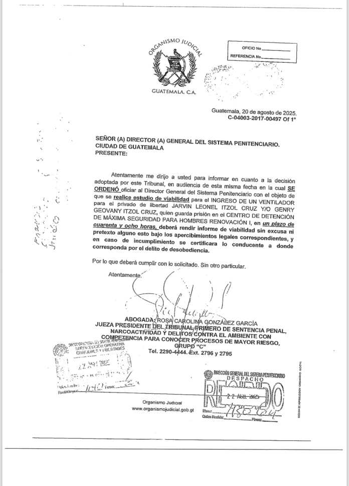 Documento de prueba compartido por Mingob. Foto La Hora: Mingob.