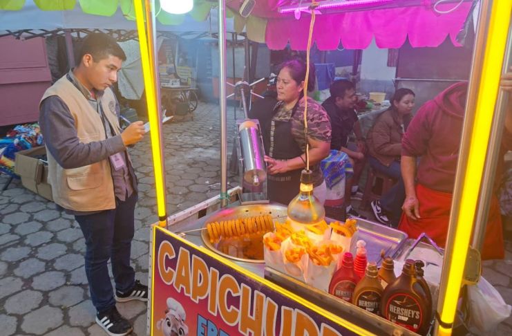 Monitoreo de salubridad en la fiesta patronal de Esquipulas. Foto La Hora: MSPAS