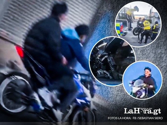 Motorista sancionado con 25 mil quetzales por realizar carreras clandestinas en la calle principal de Cuchilla del Carmen. Foto: La Hora/ FB: Sebastian Siero