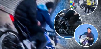 Motorista sancionado con 25 mil quetzales por realizar carreras clandestinas en la calle principal de Cuchilla del Carmen. Foto: La Hora/ FB: Sebastian Siero