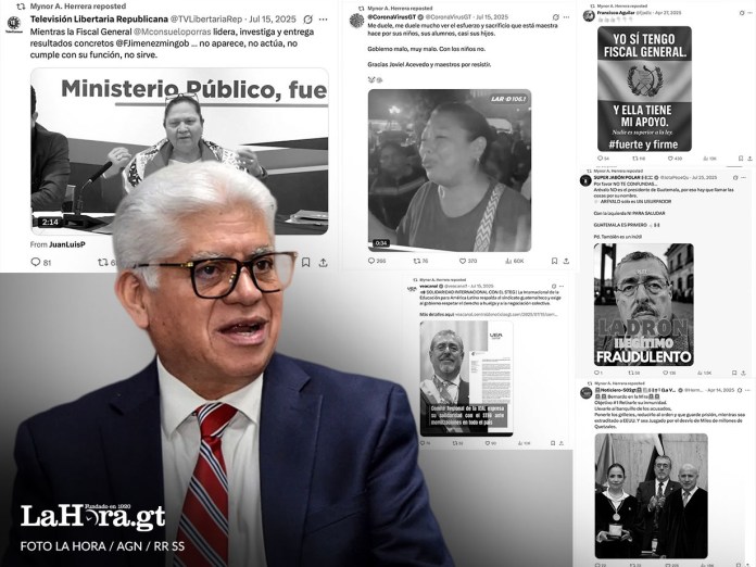 Las redes sociales del comisionado Mynor Herrera revelan su alineamiento con la narrativa de fraude y el apoyo a Porras