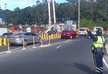 El proyecto se construye en el kilómetro 20 de la CA-9. La PMT pide precaución a quienes se conducen por la carretera. Foto La Hora: captura de pantalla