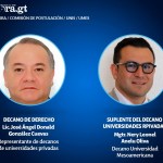 José Ángel González, Decano de la Universidad de Occidente y Nery Leonel Anleu, Decano Universidad Mesoamericana. Foto: La Hora