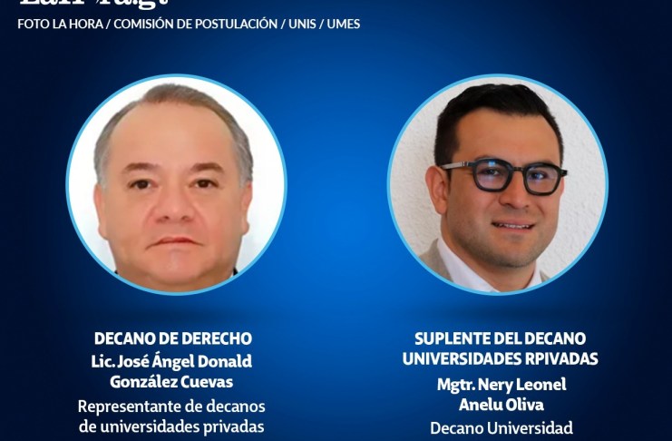 José Ángel González, Decano de la Universidad de Occidente y Nery Leonel Anleu, Decano Universidad Mesoamericana. Foto: La Hora