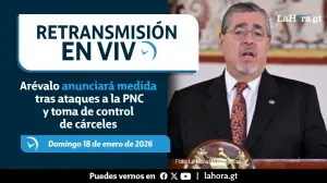 Retransmisión: Arévalo anunciará medidas tras ataques a la PNC y toma de control de cárceles