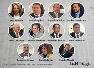 Rostros conocidos que buscan integrar el Tribunal Supremo Electoral (TSE). Foto La Hora: Alejandro Ramírez