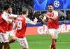 El Arsenal lidera en solitario la tabla de posiciones de la UEFA Champions League y es uno de los dos equipos ya clasificados a los octavos de final.