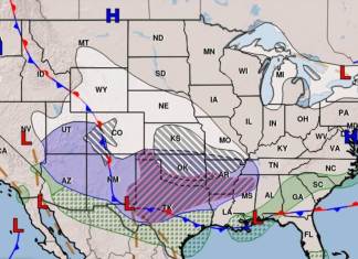 La tormenta invernal Fern amenaza a gran parte de Estados Unidos durante el fin de semana del viernes 23 al domingo 25 de enero.