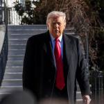 Trump durante su visita a una planta de Ford en Detroit, donde habló sobre el T-MEC.