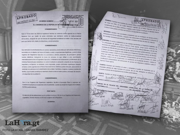Con el voto favorable de 146 diputados, el Congreso de la República aprobó el Acuerdo Legislativo 3-2026.