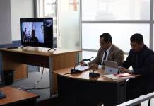 Uno de los pandilleros fugados de la cárcel Fraijanes II, profirió una serie de insultos, intimidaciones y amenazas contra la jueza que lo procesaba. Foto: La Hora