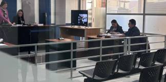 El Juzgado de Turno pretendía desarrollar a puerta cerrada la audiencia contra pandilleros vinculados al ataque armado contra PNC en Chinautla. Foto: La Hora