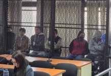 Siete supuestos integrantes de la banda que asesinó al expresidente de la CSJ, José Arturo Sierra, enfrentan juicio por otros dos hechos. Foto La Hora: Sergio Osegueda