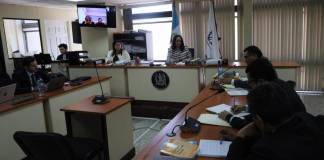 La jueza Carol Berganza ordenó al MP presentar un nuevo acto conclusivo en el caso Diario Militar al detectar inconsistencias en las peticiones del fiscal. Foto La Hora: Daniel Ramírez