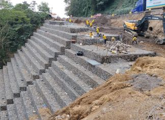 De acuerdo con el CIV, los trabajos de reconstrucción en el kilómetro 194 de la ruta Cita Zarco avanza en un 80 por ciento. Foto La Hora: CIV