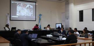 El Tribunal de Mayor Riesgo B escuchó a peritos y testigos dentro del caso Litzy Cordón, entre estos, al exnovio de la víctima. Foto La Hora: Daniel Ramírez