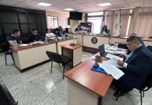 La jueza Carol Berganza informó que no hay una fecha fija para el juicio por el caso Melisa Palacios pues el Tribunal se encuentra desintegrado. Foto La Hora: Daniel Ramírez