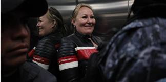 El Tribunal de Mayor Riesgo B rechazó la petición de aceptación de cargos de María Marta Castañeda dentro del caso La Sexta. Foto La Hora: Daniel Ramírez