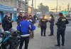 Policías de la comisaría 12 realiza un operativo con el Ejército de Guatemala, en el extremo de buses de la colonia Maya, zona 18 Foto: PNC